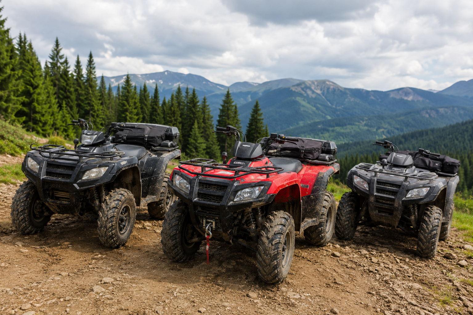 ATV quad off-road on outdoor terrain